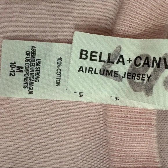 Taylor Swift Bella‎ Canvas Light Pink Kids T-Shirt with Graphic Youth 10-12 - Picture 2 of 3